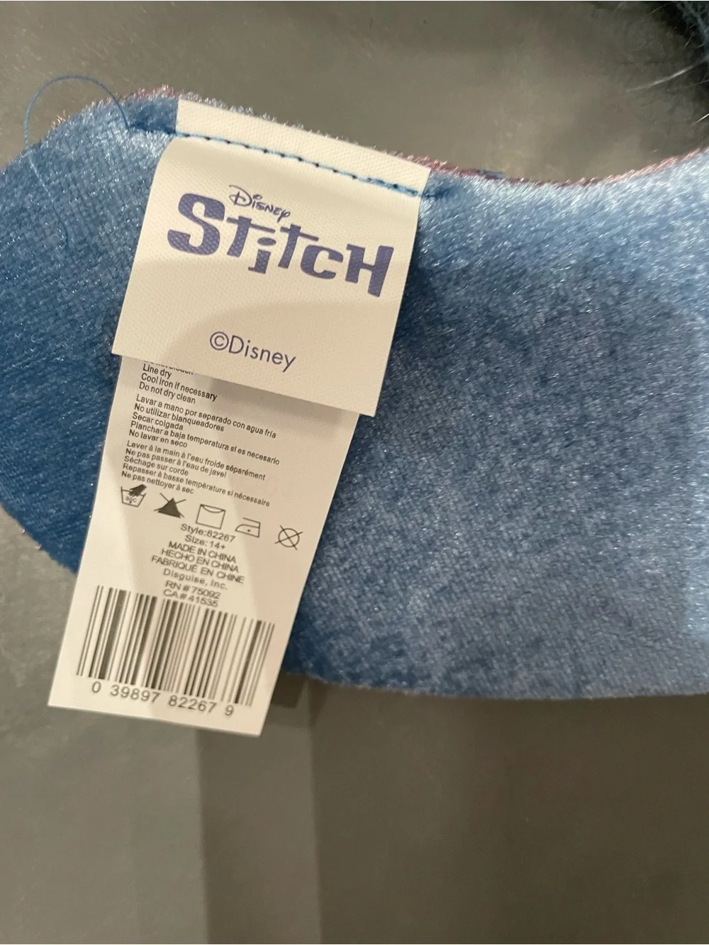 Disney Lilo & Stitch Stitch Classic Adult Accessory Kit Headband & Tail New - Picture 4 of 6